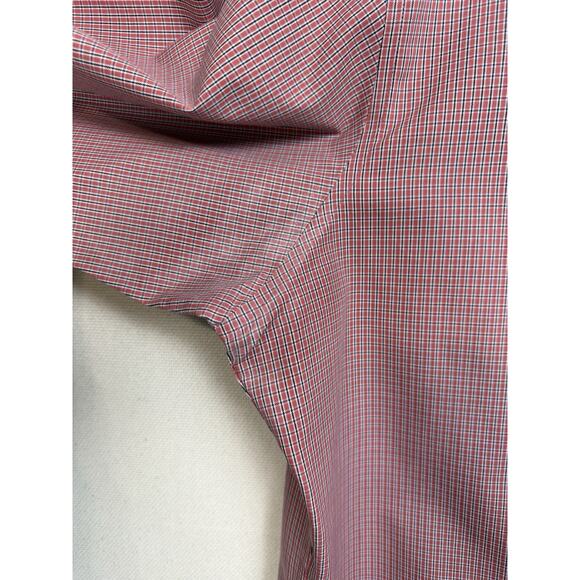 Eddie Bauer Relaxed Fit Wrinkle Resistant Short Sleeve Shirt Red Men XL Tall - Picture 3 of 9